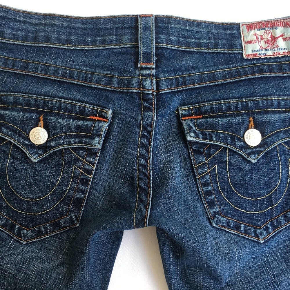 True Religion Joey Jeans Twisted Seams Flap Pocket - Picture 3 of 8